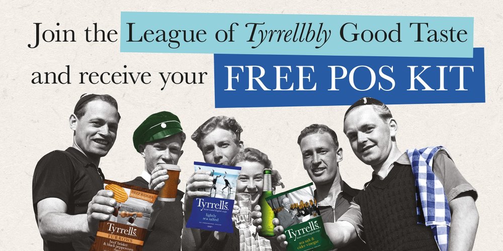 Claim your FREE POS & Win £5k Worth of Tyrrells